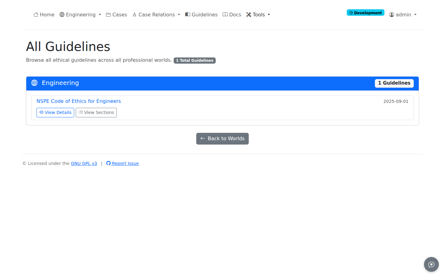 Guidelines List